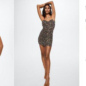 MANGO Lurex print dress Sizes S, L NEW WITH TAG!